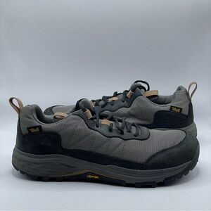 Teva Ridgeview Shoes Men 11.5 Black Grey Low Top Lace TevaRapid Hiking FX1022E